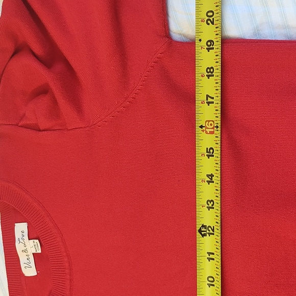 Vine & Love Vibrant Red Knit Top - Picture 8 of 10